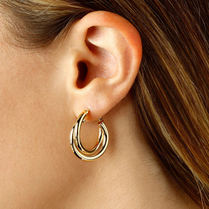 Hoop (Roller Coaster) Earrings Model