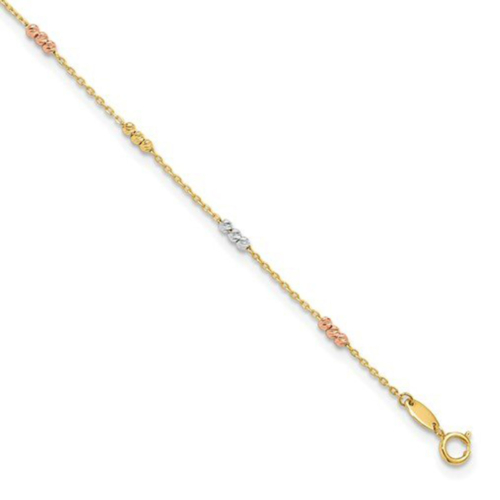 Beaded (Tri-Color) Anklet