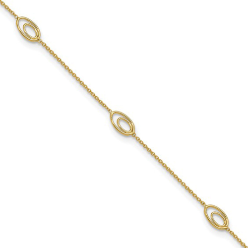 Links (Oval) Anklet