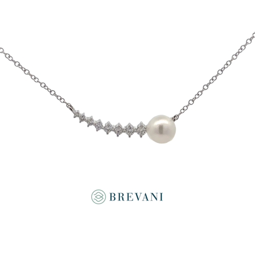Pearl & Diamond Necklace