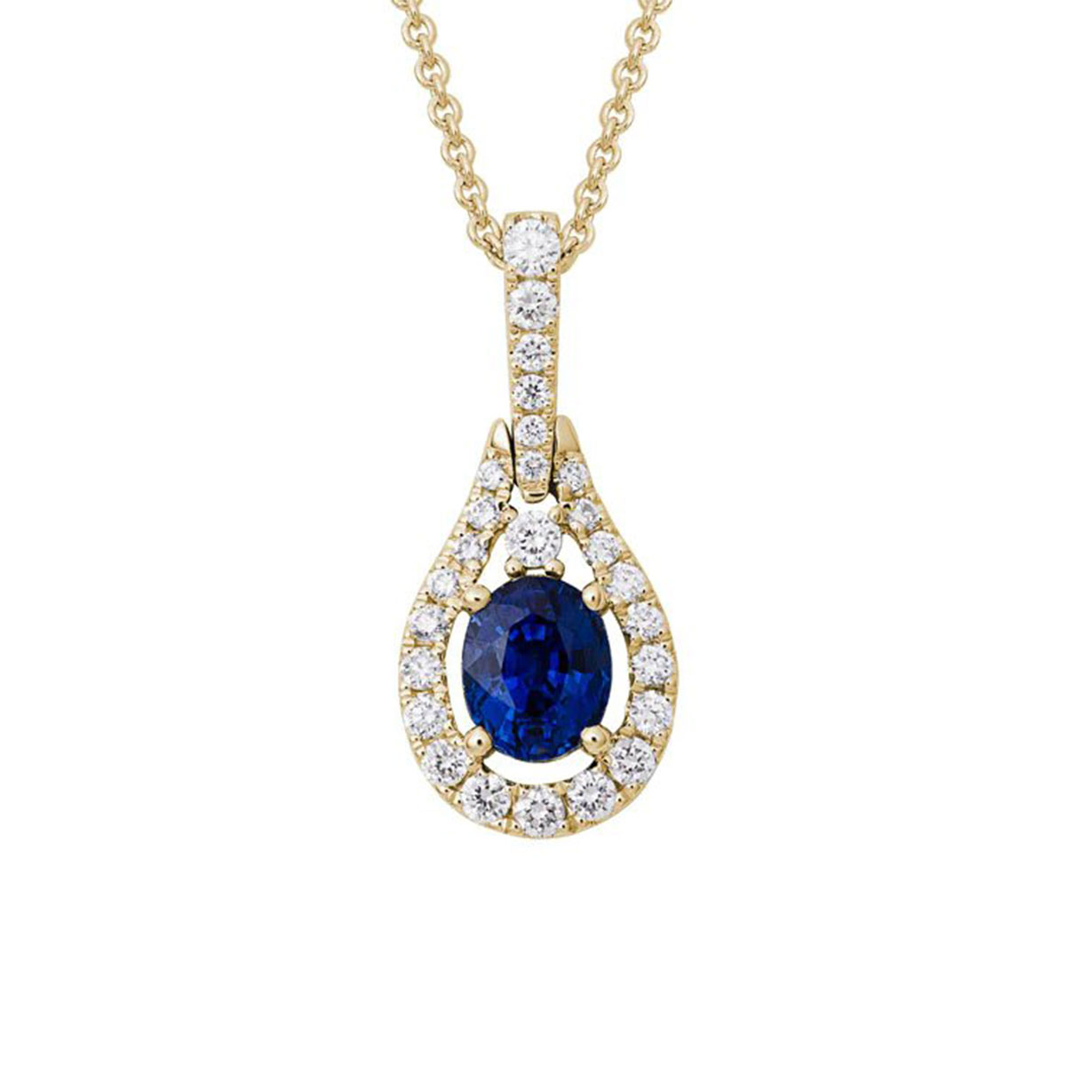 Sapphire & Diamond Necklace