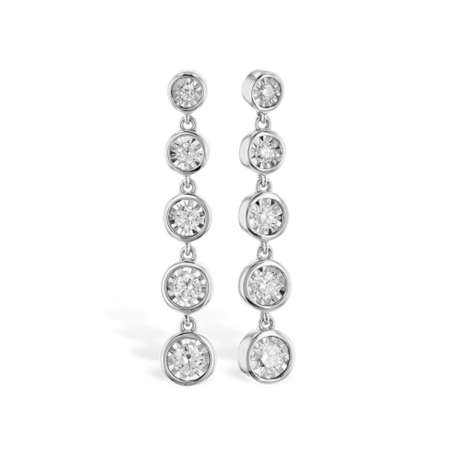 .36 cttw. Diamond Earrings side A