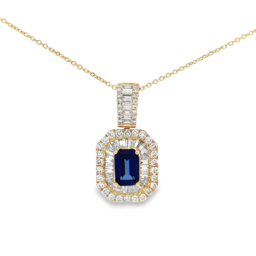 sapphire and diamond necklace