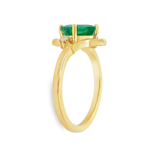 Emerald & Diamond Ring Side A