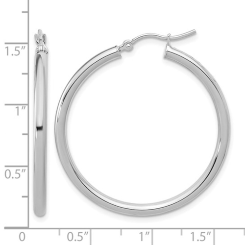 Hoop (2.5mm) Earrings Ruler
