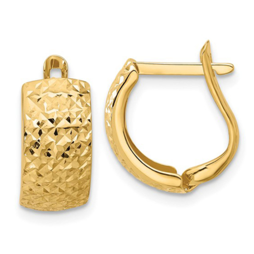 Hoop (Diamond Cut) Earrings