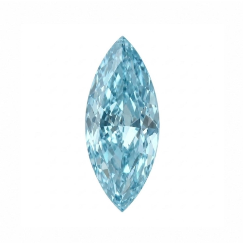 Fancy Vivid Blue (Marquise Shaped) Lab Grown Diamond