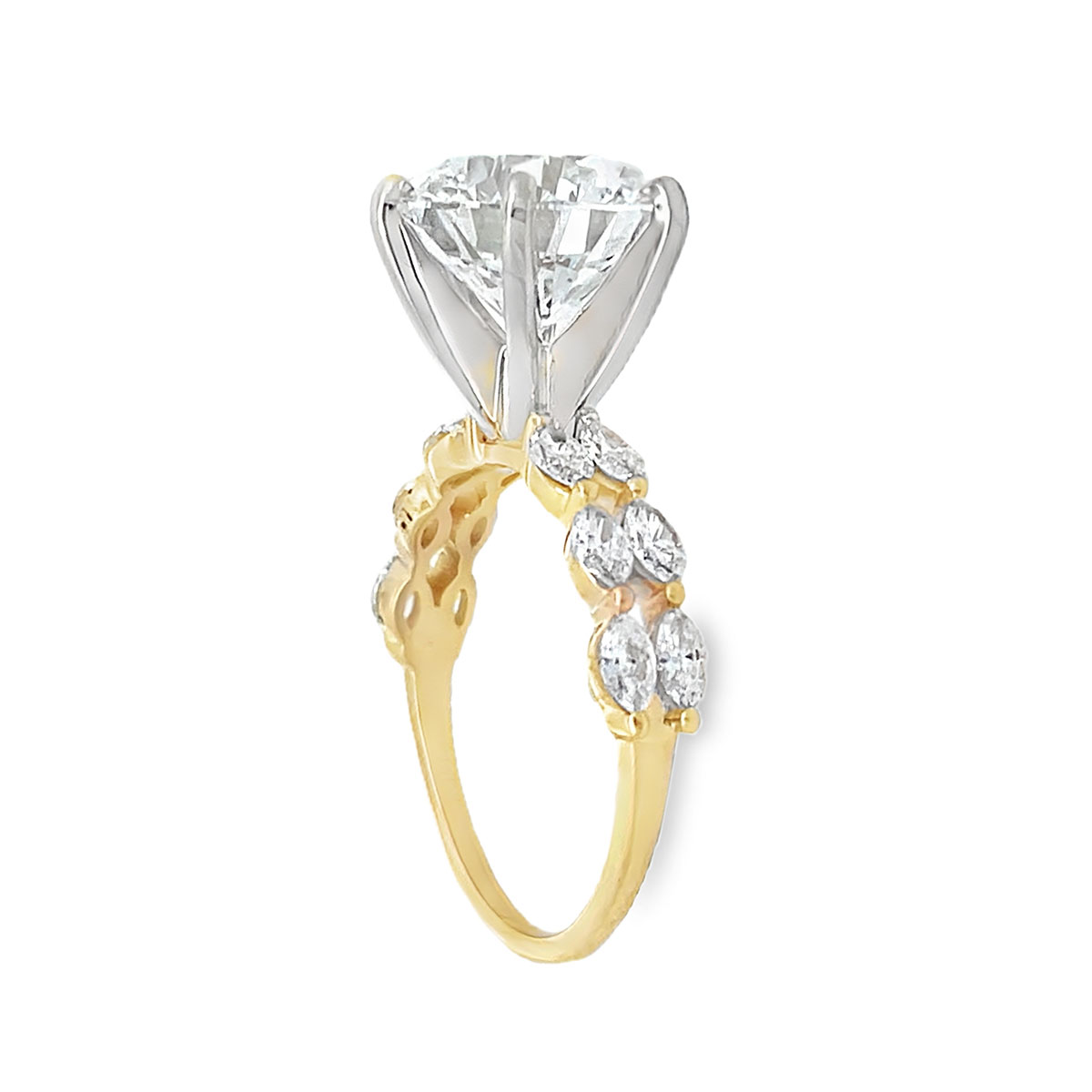 5.77 cttw. Lab Grown Diamond Ring Side A