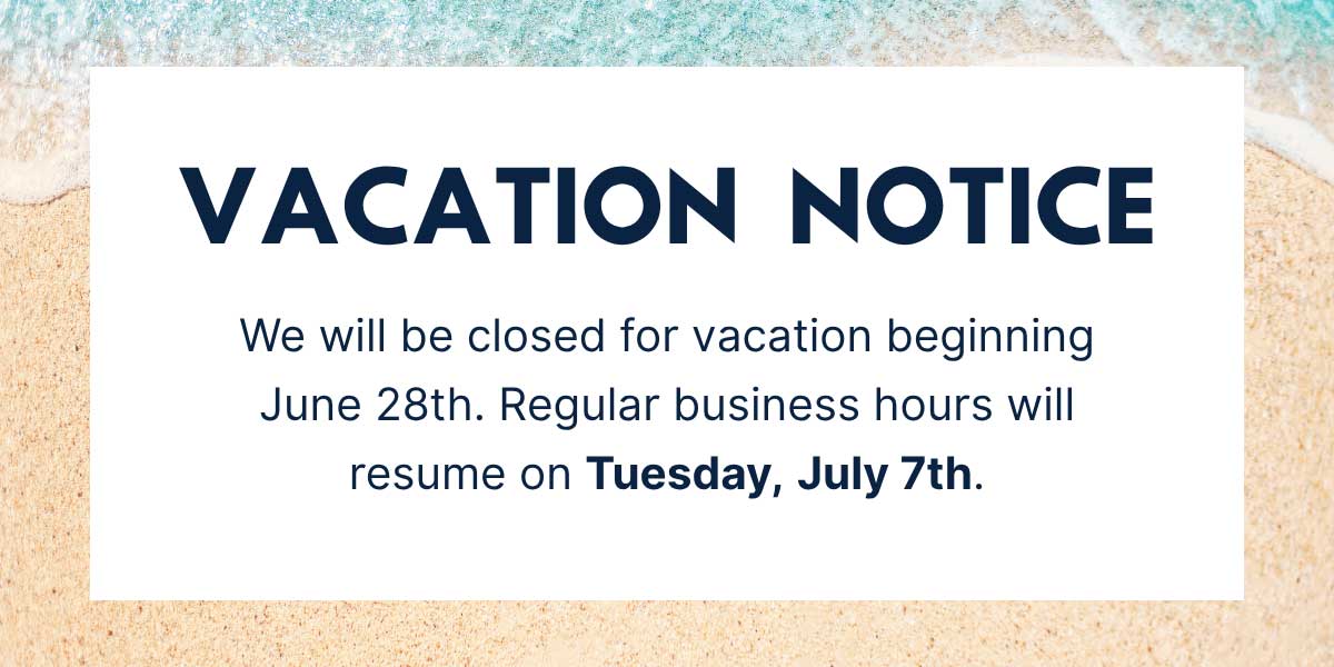 2026 Summer Vacation Notice